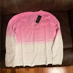 Candace Cameron Bure Pink to White Ombre Dress